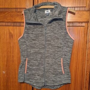Old Navy Heather Gray Zip-Up Vest